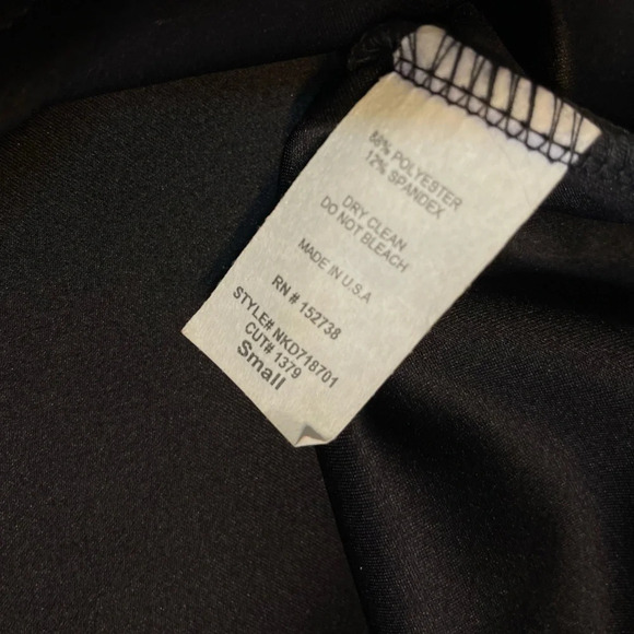 NWT Karlie mini dress faux suede off shoulder black ruffle small - Picture 6 of 8